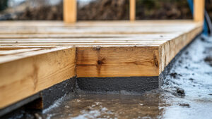 Terrasse sur plots générée par IA