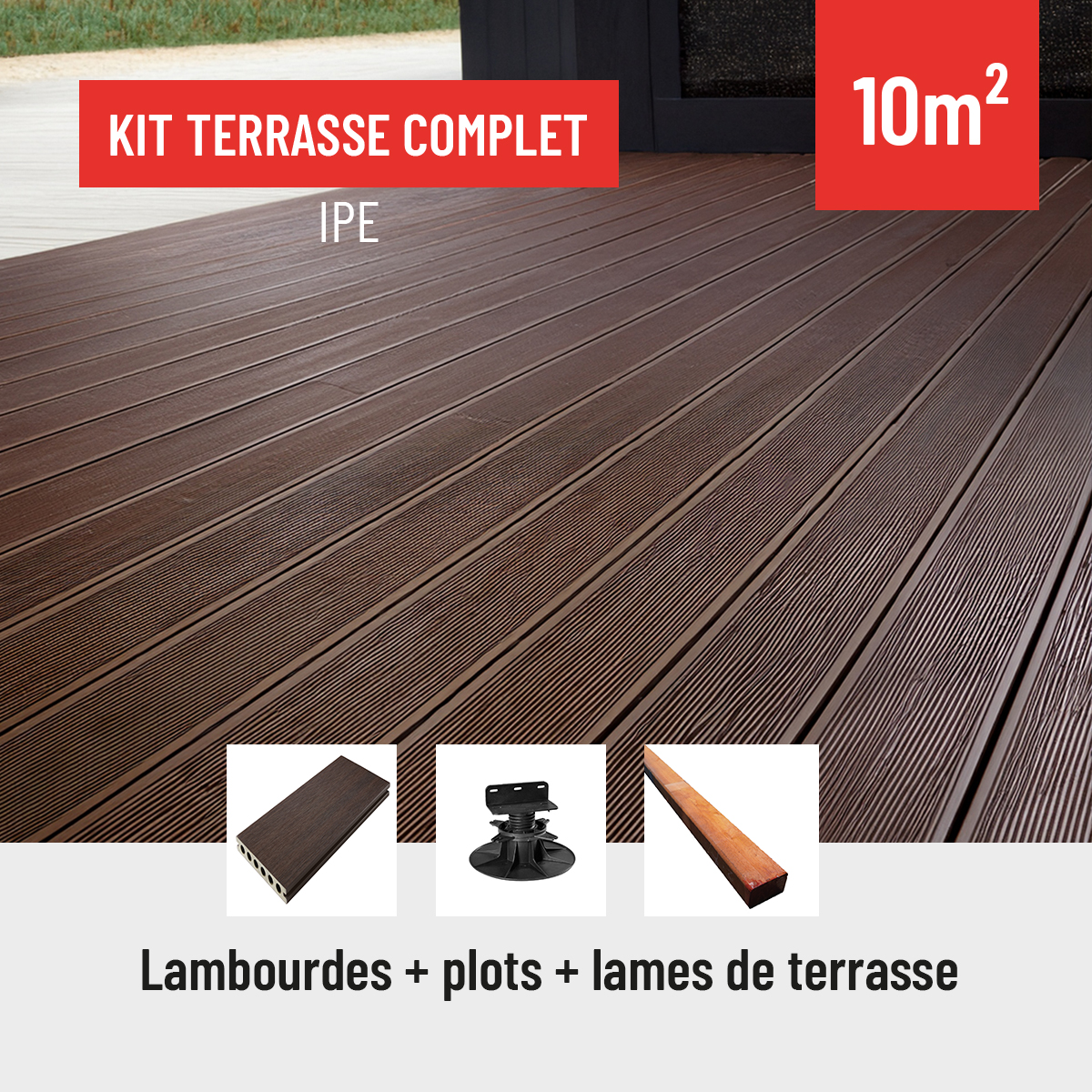 kit terrasse en composite ipé