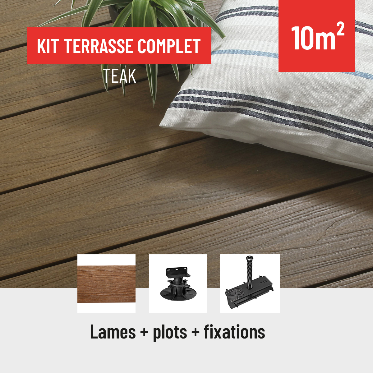 kit terrasse en composite teak