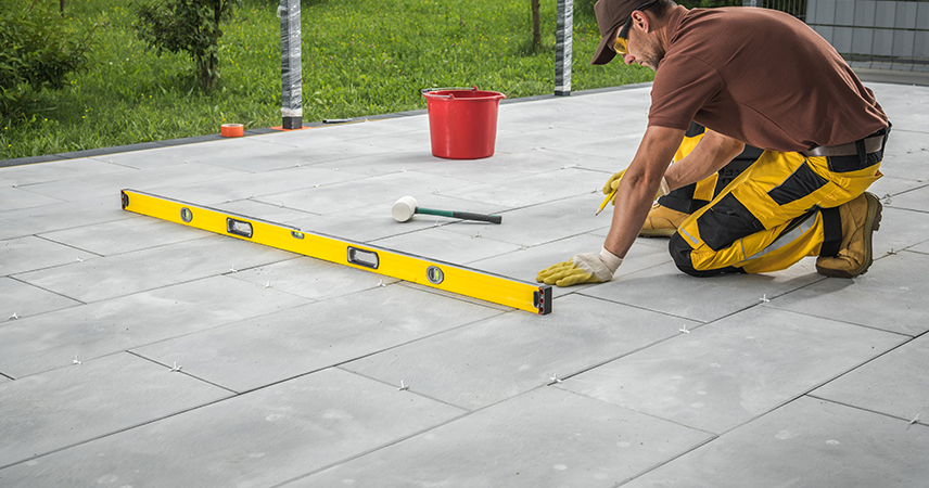 terrasse dalle sur plots