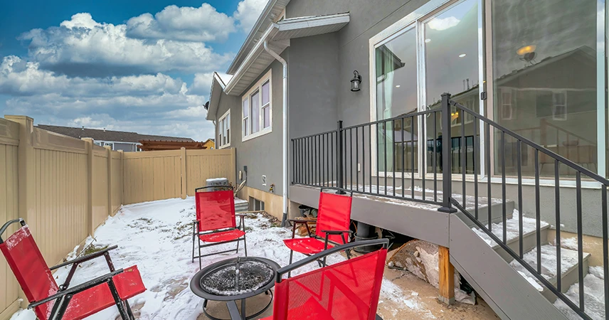 nettoyage terrasse sur plots